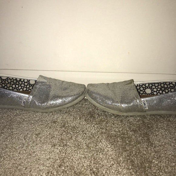 sparkly silver toms - Picture 3 of 4